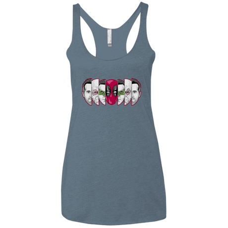 T-Shirts Indigo / X-Small Mercenary Faces Women's Triblend Racerback Tank