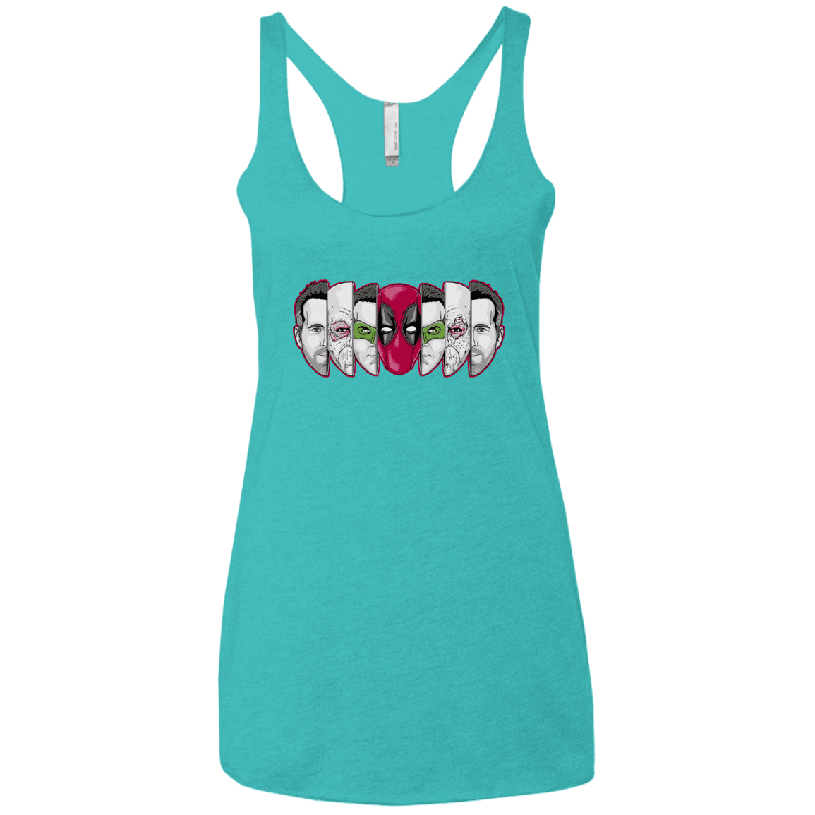 T-Shirts Tahiti Blue / X-Small Mercenary Faces Women's Triblend Racerback Tank