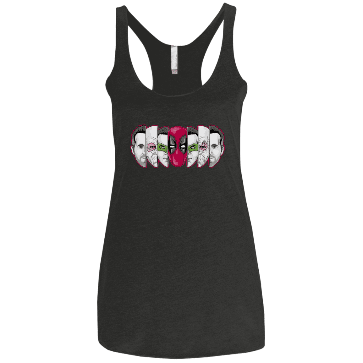 T-Shirts Vintage Black / X-Small Mercenary Faces Women's Triblend Racerback Tank
