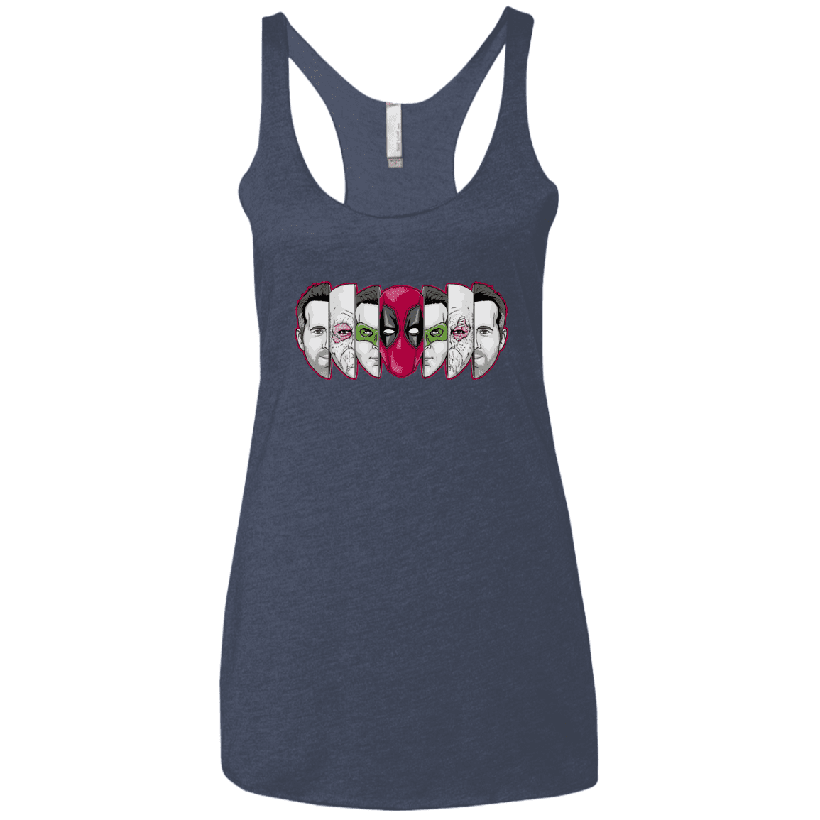 T-Shirts Vintage Navy / X-Small Mercenary Faces Women's Triblend Racerback Tank