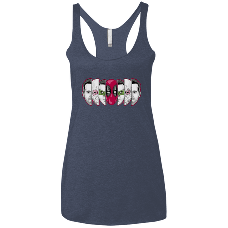 T-Shirts Vintage Navy / X-Small Mercenary Faces Women's Triblend Racerback Tank