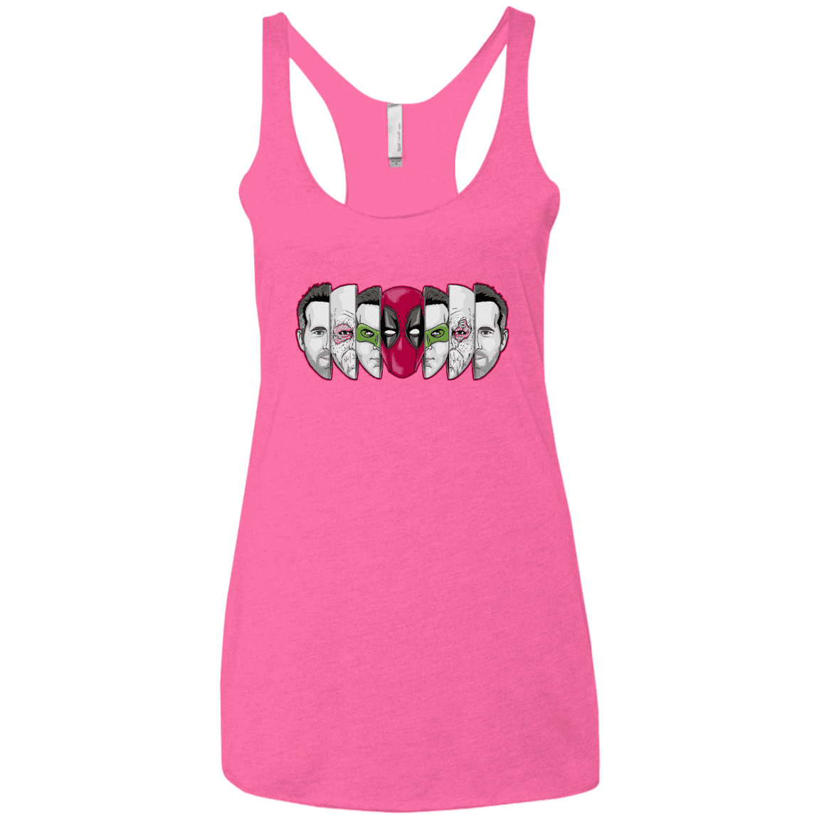 T-Shirts Vintage Pink / X-Small Mercenary Faces Women's Triblend Racerback Tank