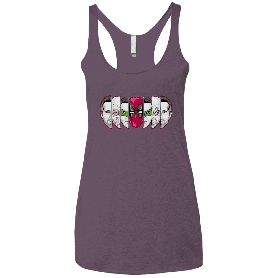 T-Shirts Vintage Purple / X-Small Mercenary Faces Women's Triblend Racerback Tank