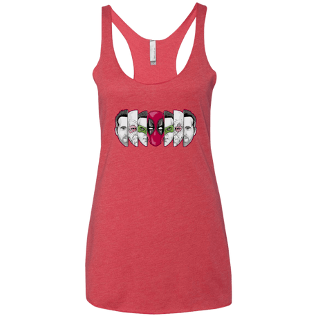 T-Shirts Vintage Red / X-Small Mercenary Faces Women's Triblend Racerback Tank