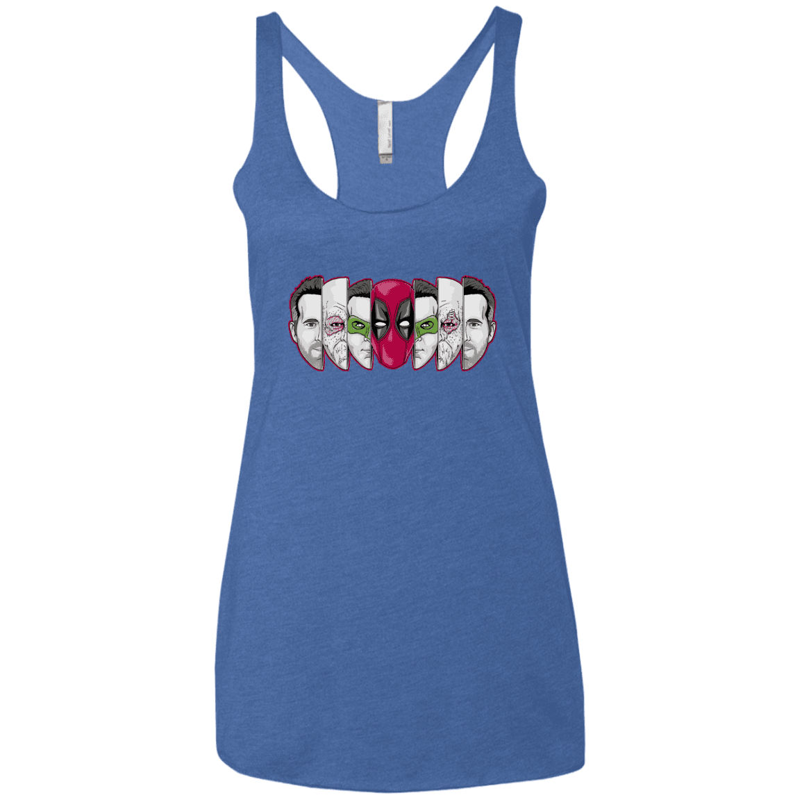 T-Shirts Vintage Royal / X-Small Mercenary Faces Women's Triblend Racerback Tank