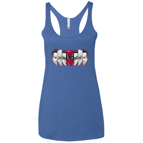 T-Shirts Vintage Royal / X-Small Mercenary Faces Women's Triblend Racerback Tank