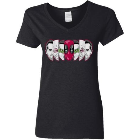 T-Shirts Black / S Mercenary Faces Women's V-Neck T-Shirt