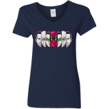 T-Shirts Navy / S Mercenary Faces Women's V-Neck T-Shirt