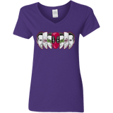 T-Shirts Purple / S Mercenary Faces Women's V-Neck T-Shirt