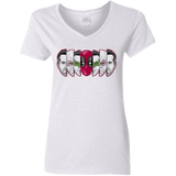 T-Shirts White / S Mercenary Faces Women's V-Neck T-Shirt