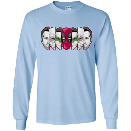 T-Shirts Light Blue / YS Mercenary Faces Youth Long Sleeve T-Shirt