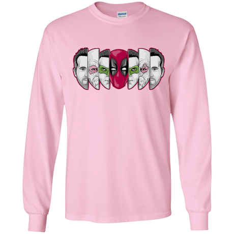 T-Shirts Light Pink / YS Mercenary Faces Youth Long Sleeve T-Shirt