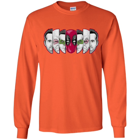 T-Shirts Orange / YS Mercenary Faces Youth Long Sleeve T-Shirt