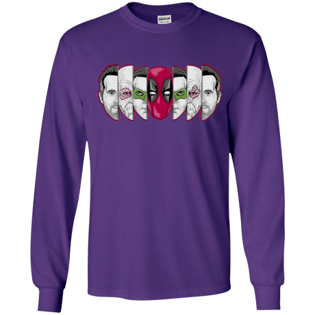 T-Shirts Purple / YS Mercenary Faces Youth Long Sleeve T-Shirt