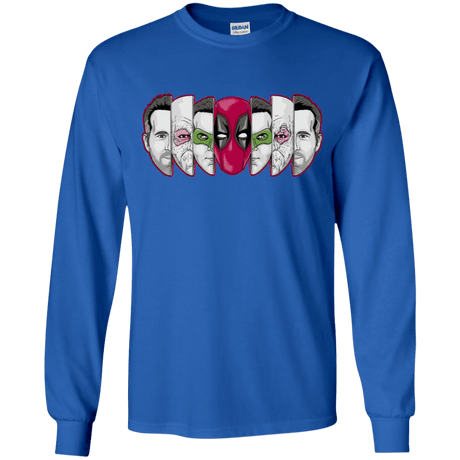 T-Shirts Royal / YS Mercenary Faces Youth Long Sleeve T-Shirt