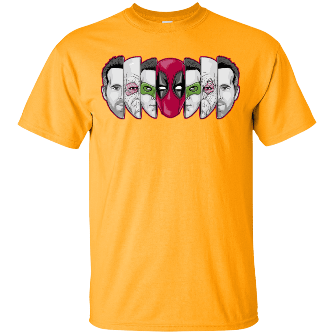 T-Shirts Gold / YXS Mercenary Faces Youth T-Shirt