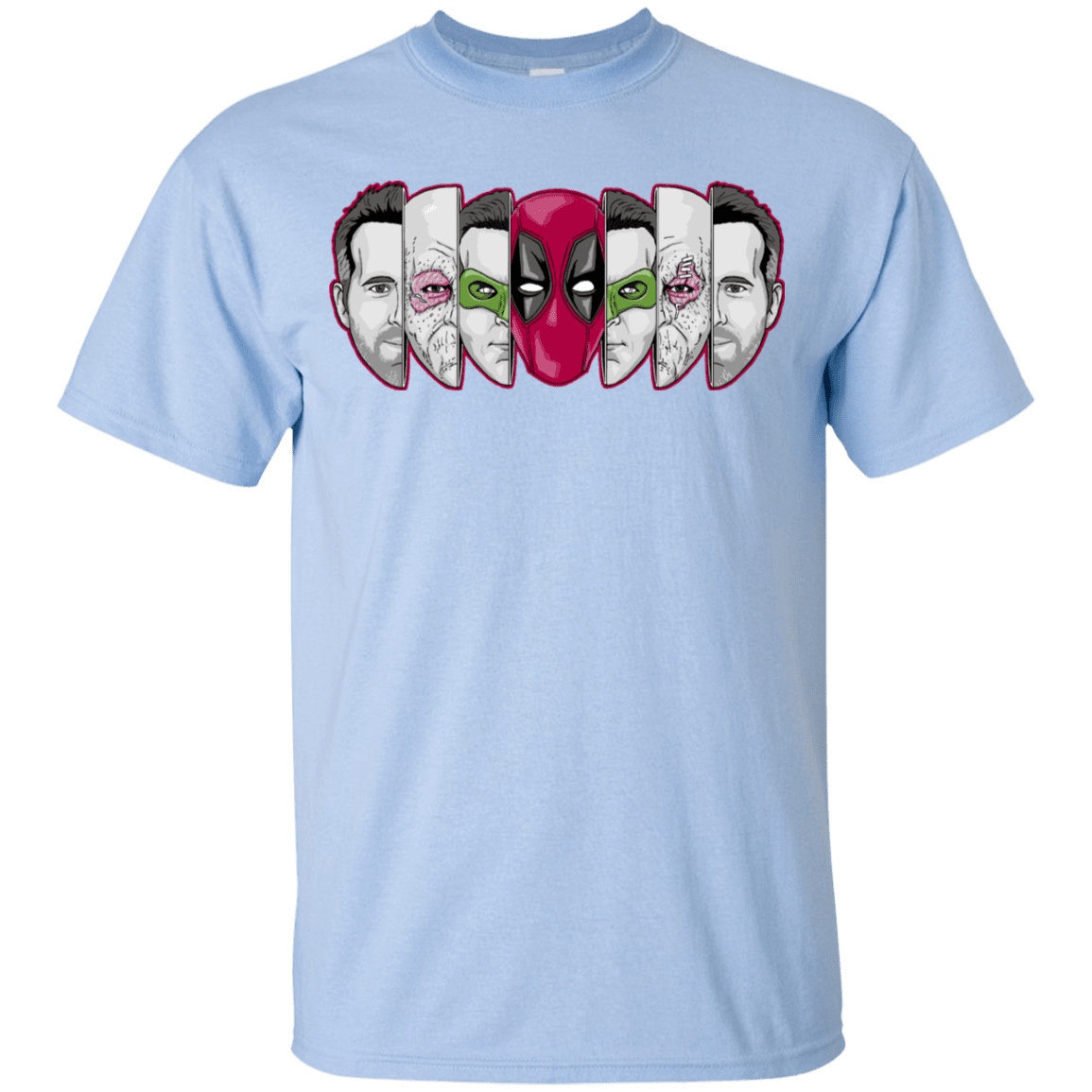 T-Shirts Light Blue / YXS Mercenary Faces Youth T-Shirt