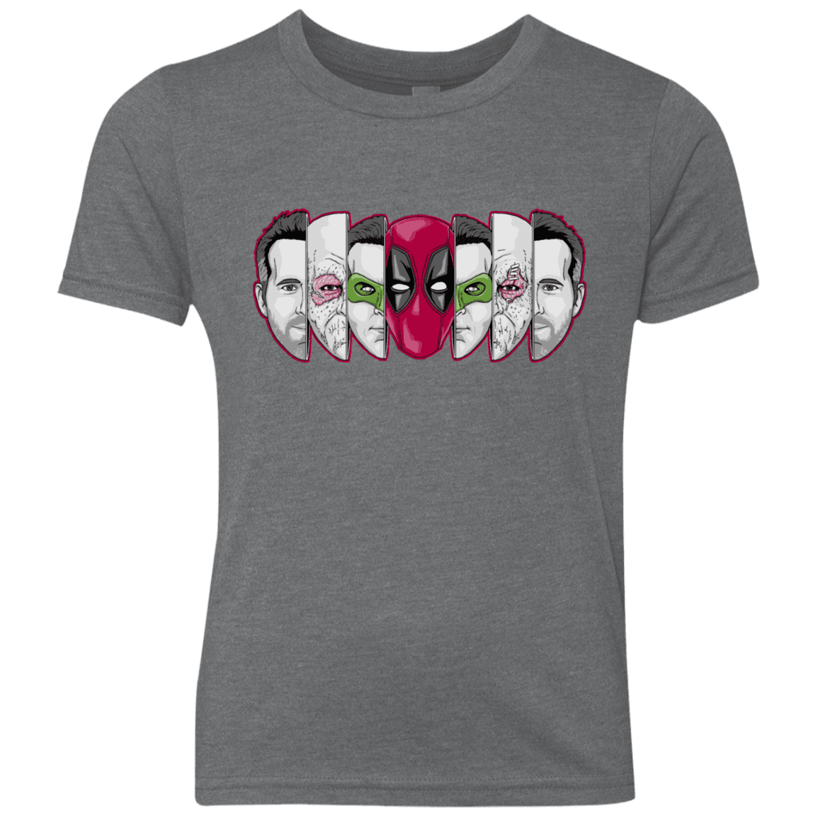 T-Shirts Premium Heather / YXS Mercenary Faces Youth Triblend T-Shirt