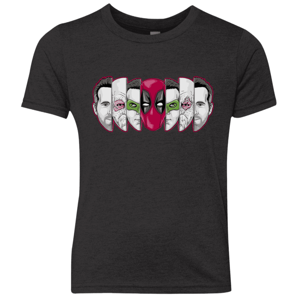 T-Shirts Vintage Black / YXS Mercenary Faces Youth Triblend T-Shirt