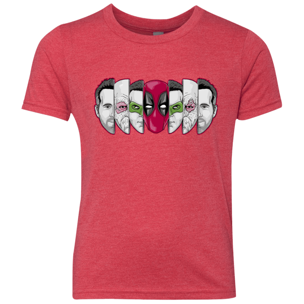 T-Shirts Vintage Red / YXS Mercenary Faces Youth Triblend T-Shirt