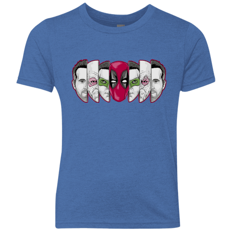 T-Shirts Vintage Royal / YXS Mercenary Faces Youth Triblend T-Shirt