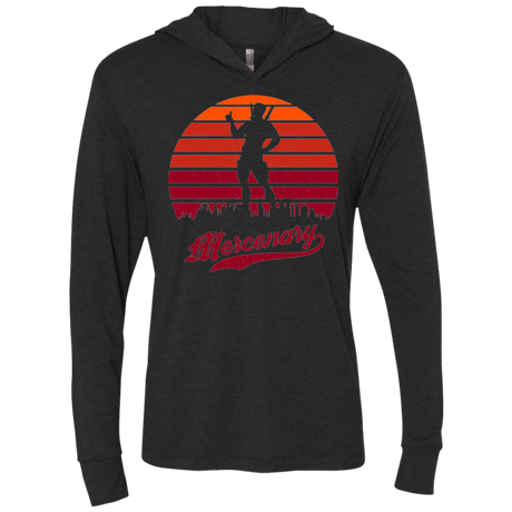 T-Shirts Vintage Black / X-Small Mercenary SunSet Triblend Long Sleeve Hoodie Tee