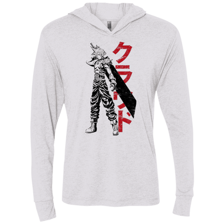 T-Shirts Heather White / X-Small Mercenary Triblend Long Sleeve Hoodie Tee