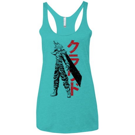 T-Shirts Tahiti Blue / X-Small Mercenary Women's Triblend Racerback Tank