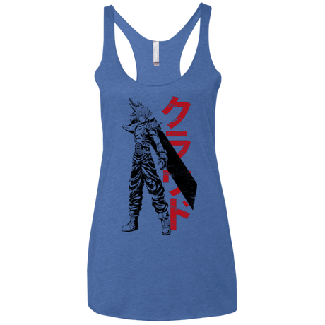 T-Shirts Vintage Royal / X-Small Mercenary Women's Triblend Racerback Tank