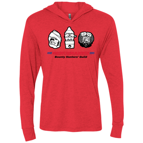 T-Shirts Vintage Red / X-Small Mercs 2 Triblend Long Sleeve Hoodie Tee