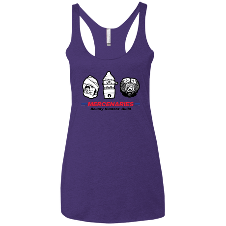 T-Shirts Purple / X-Small Mercs 2 Women's Triblend Racerback Tank
