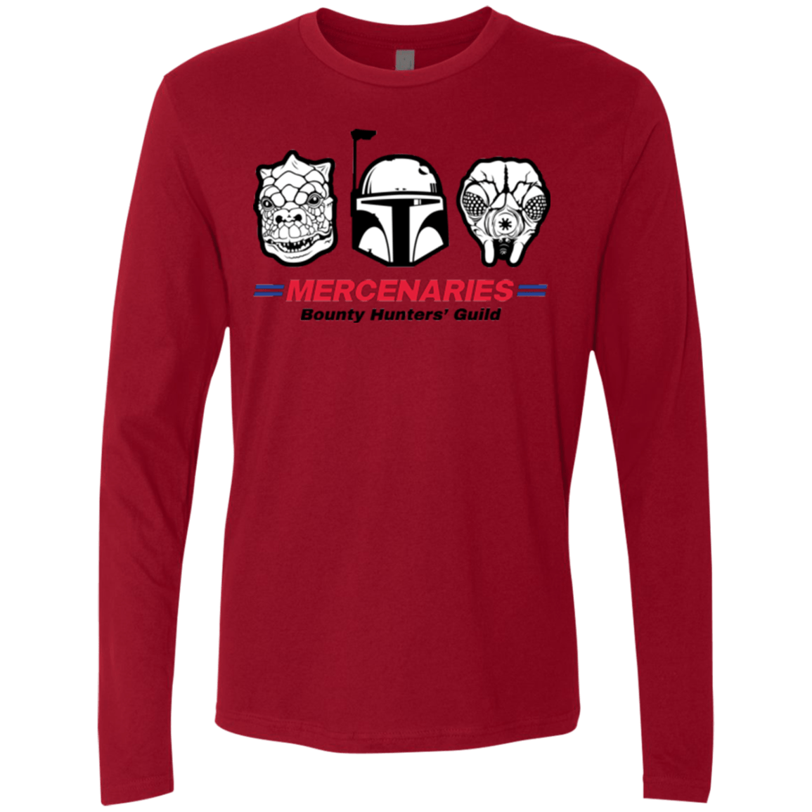 T-Shirts Cardinal / Small Mercs Men's Premium Long Sleeve