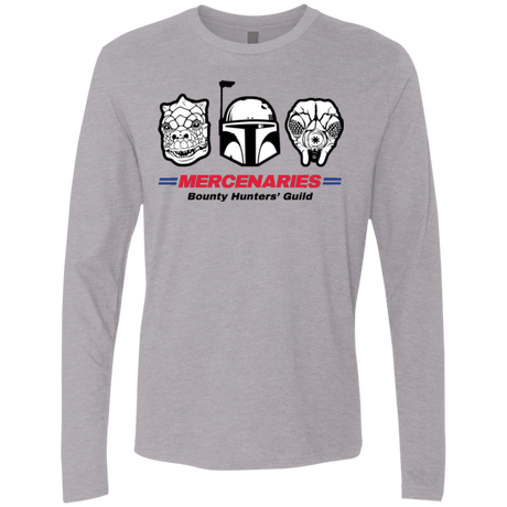 T-Shirts Heather Grey / Small Mercs Men's Premium Long Sleeve