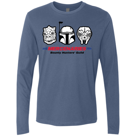 T-Shirts Indigo / Small Mercs Men's Premium Long Sleeve