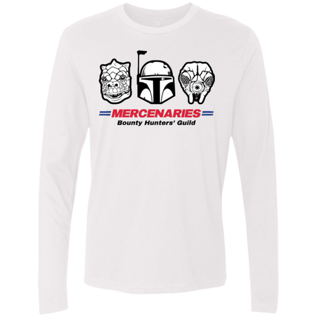 T-Shirts White / Small Mercs Men's Premium Long Sleeve