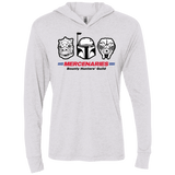 T-Shirts Heather White / X-Small Mercs Triblend Long Sleeve Hoodie Tee