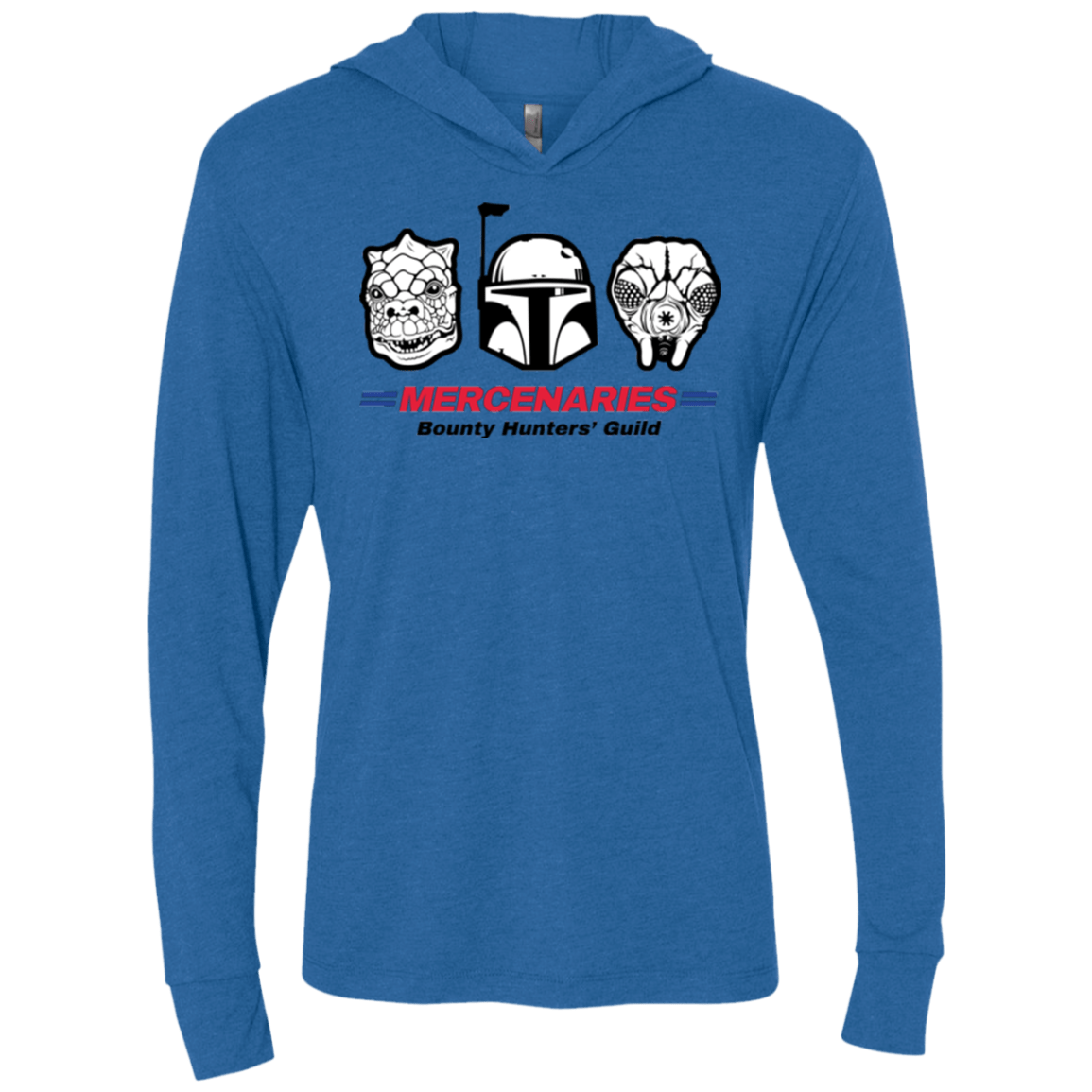 T-Shirts Vintage Royal / X-Small Mercs Triblend Long Sleeve Hoodie Tee