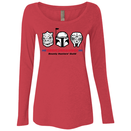 T-Shirts Vintage Red / Small Mercs Women's Triblend Long Sleeve Shirt