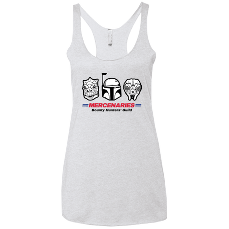 T-Shirts Heather White / X-Small Mercs Women's Triblend Racerback Tank