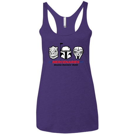 T-Shirts Purple / X-Small Mercs Women's Triblend Racerback Tank