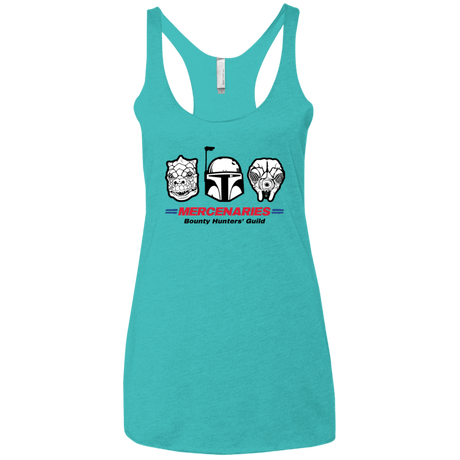 T-Shirts Tahiti Blue / X-Small Mercs Women's Triblend Racerback Tank