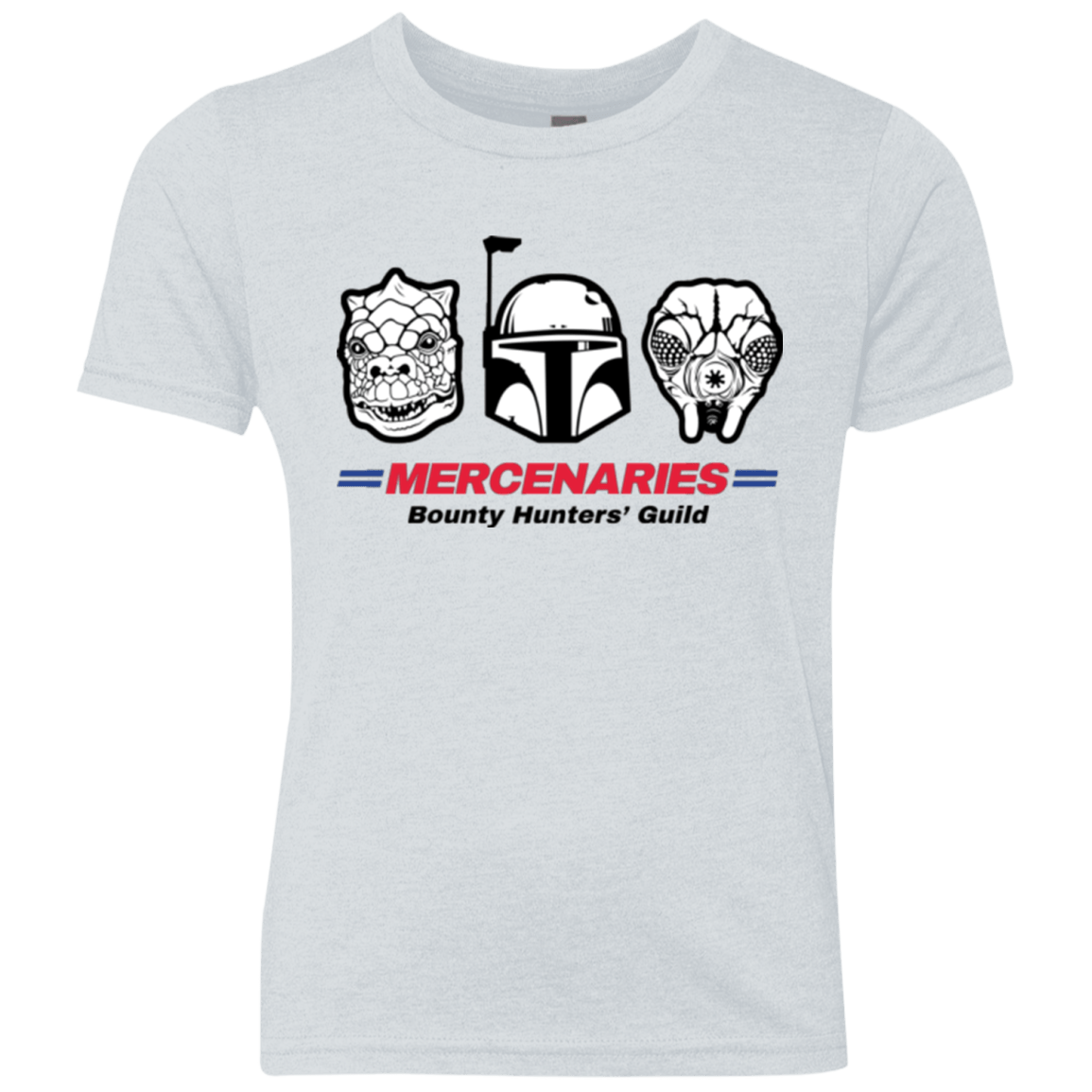 T-Shirts Heather White / YXS Mercs Youth Triblend T-Shirt