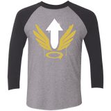 T-Shirts Premium Heather/ Vintage Black / X-Small Mercy Arrow Men's Triblend 3/4 Sleeve