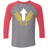 T-Shirts Premium Heather/ Vintage Red / X-Small Mercy Arrow Men's Triblend 3/4 Sleeve