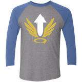 T-Shirts Premium Heather/ Vintage Royal / X-Small Mercy Arrow Men's Triblend 3/4 Sleeve