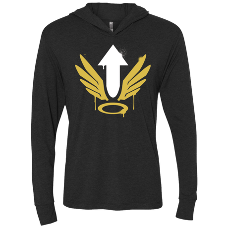 T-Shirts Vintage Black / X-Small Mercy Arrow Triblend Long Sleeve Hoodie Tee