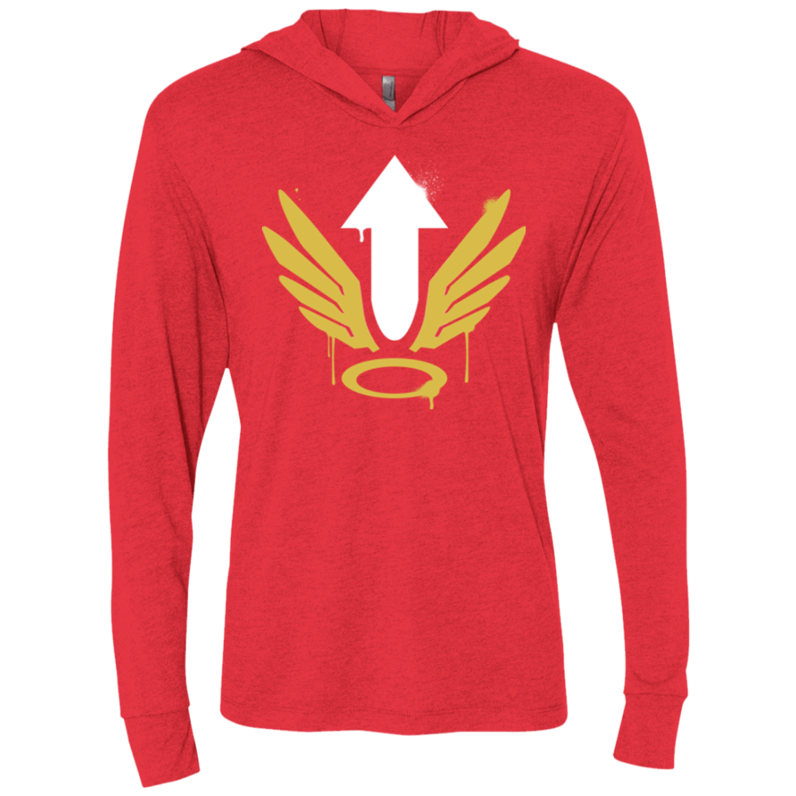 T-Shirts Vintage Red / X-Small Mercy Arrow Triblend Long Sleeve Hoodie Tee