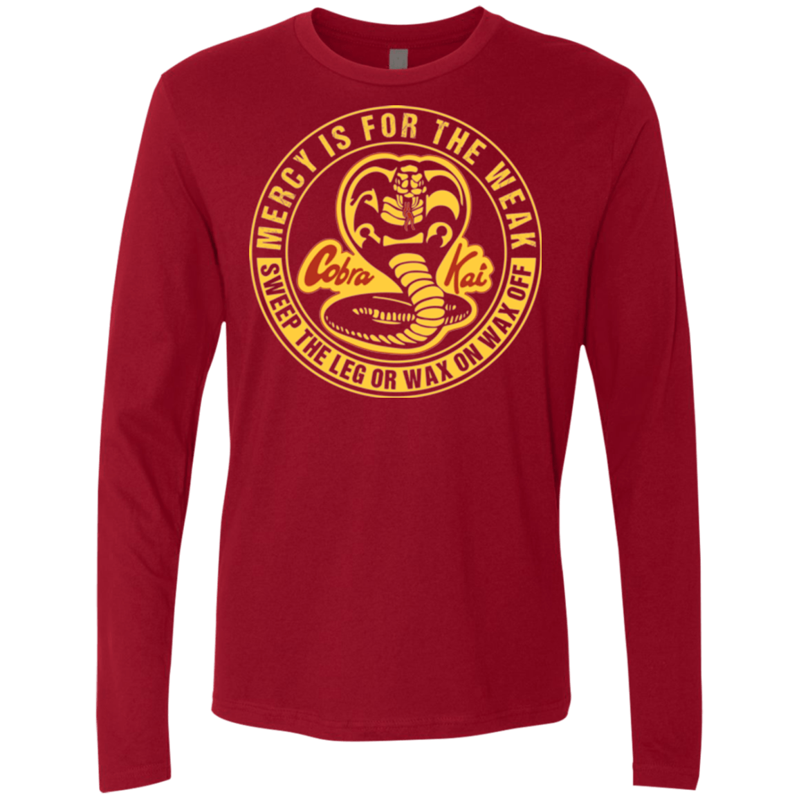 T-Shirts Cardinal / Small Mercy Is For The Weak Men's Premium Long Sleeve