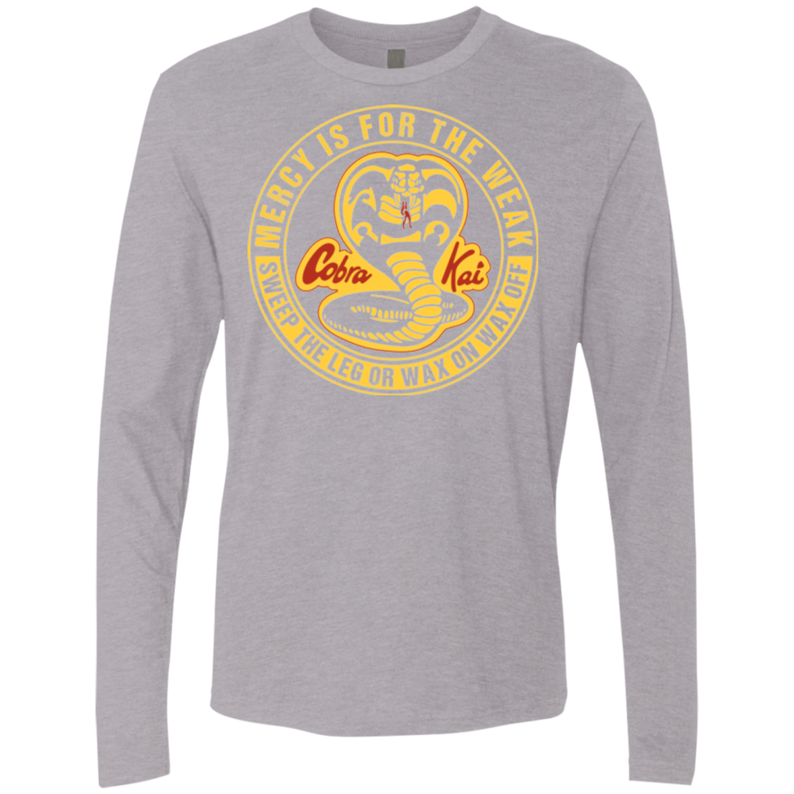 T-Shirts Heather Grey / Small Mercy Is For The Weak Men's Premium Long Sleeve