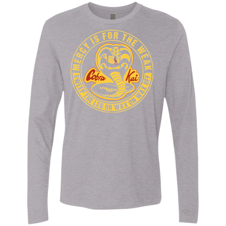 T-Shirts Heather Grey / Small Mercy Is For The Weak Men's Premium Long Sleeve